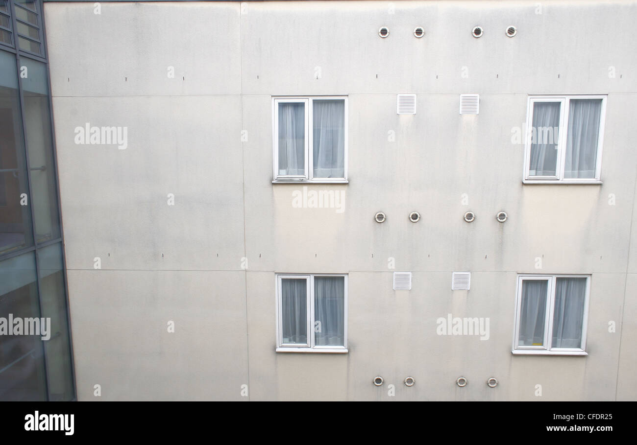 Le pareti esterne del Premier Inn a Londra Kings Cross. York Way, London, N1 Foto Stock