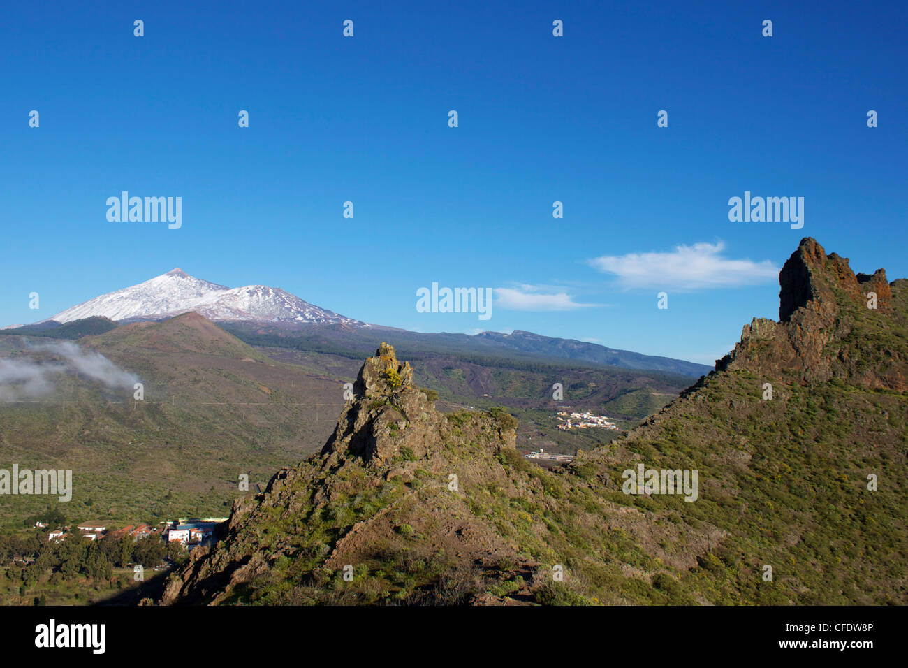 Il monte Teide, Tenerife, Isole Canarie, Spagna, Europa Foto Stock