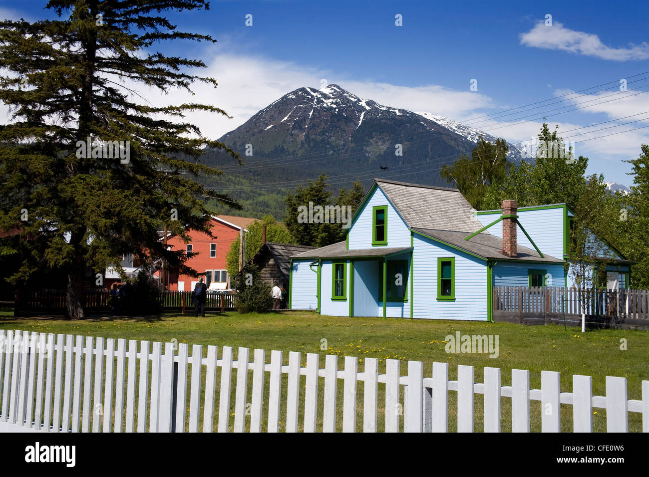 Historic Moore Homestead, Klondike Gold Rush National Historical Park, Skagway, a sud-est di Alaska, Stati Uniti d'America Foto Stock