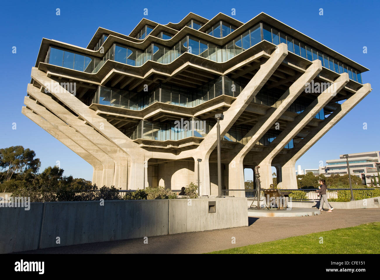 Geisel Biblioteca del Collegio Universitario San Diego, La Jolla, California, Stati Uniti d'America, Foto Stock