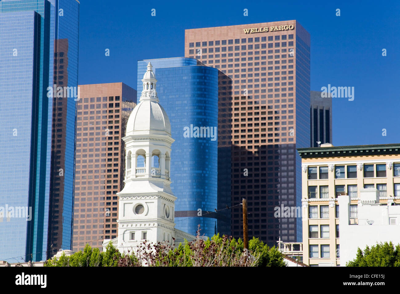 Santa Vibiana's Cathedral di Little Tokyo, Los Angeles, California, Stati Uniti d'America, Foto Stock