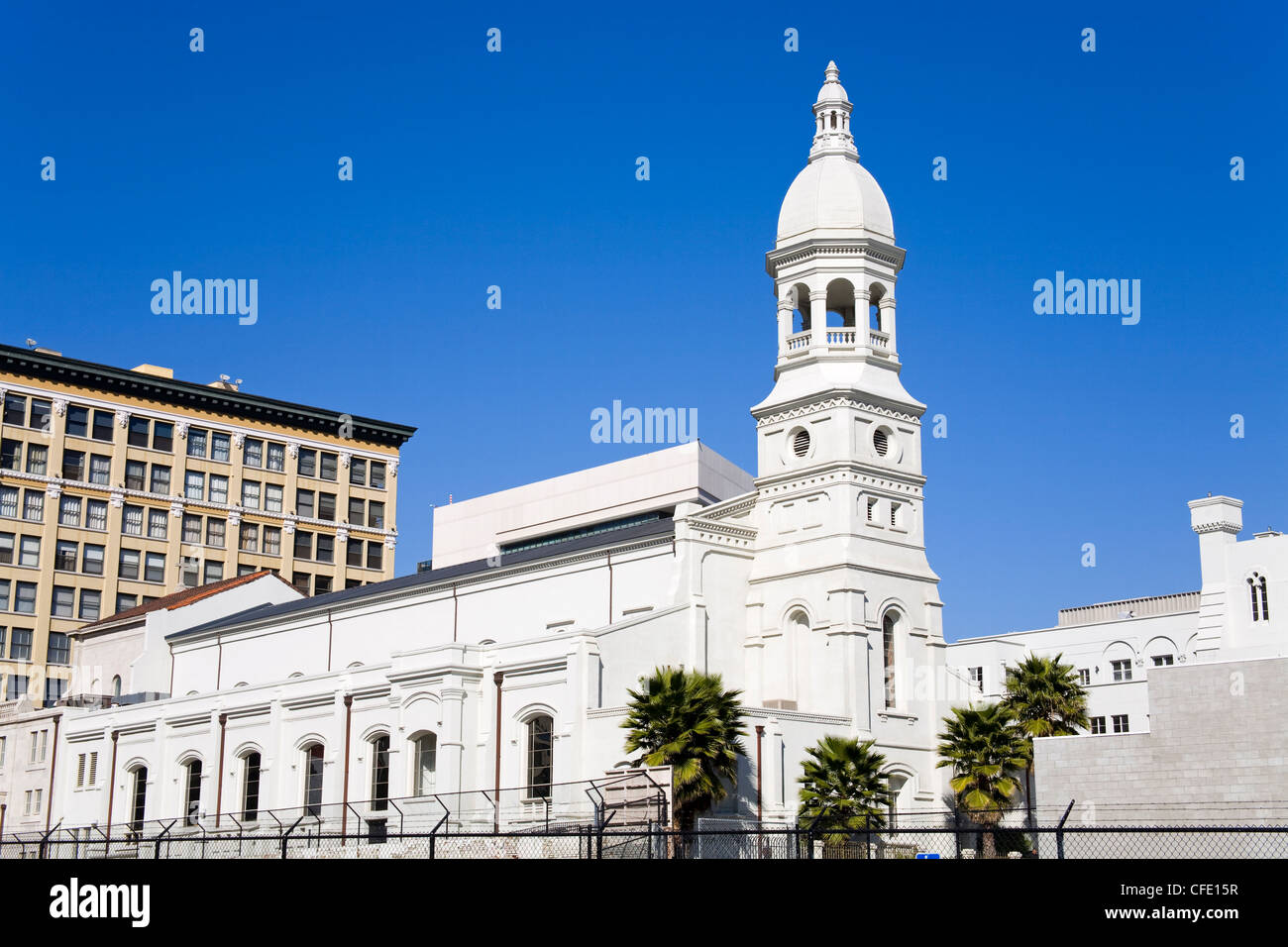 Santa Vibiana's Cathedral di Little Tokyo, Los Angeles, California, Stati Uniti d'America, Foto Stock