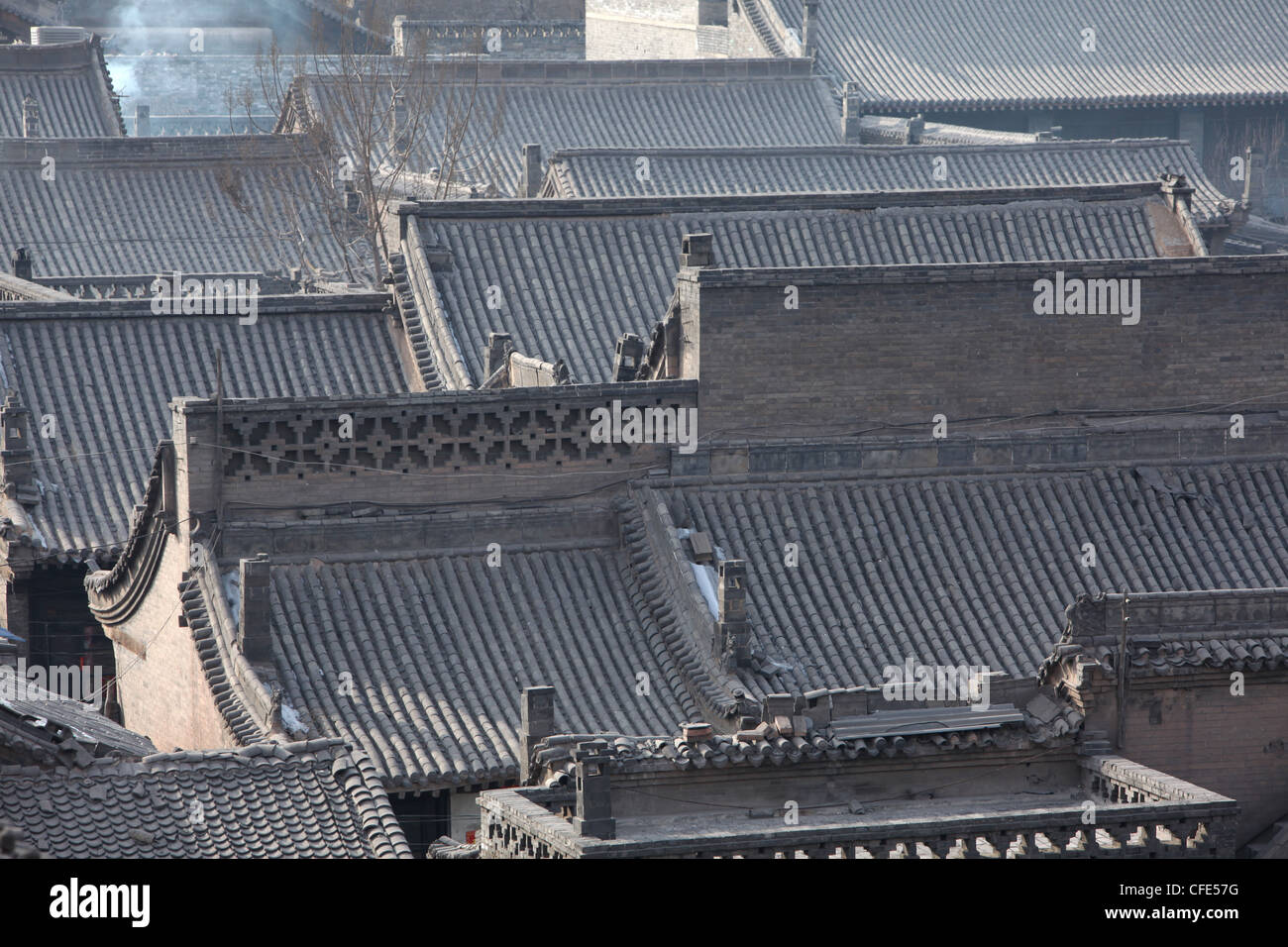 Di Pingyao, la dinastia Qing città vecchia, nella provincia di Shanxi, Cina Foto Stock