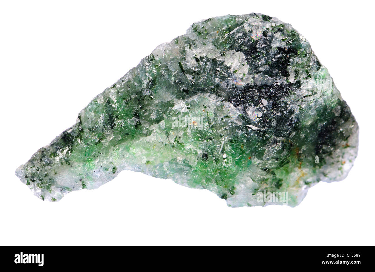 Anyolite - Zoisite verde con Ruby (dalla Tanzania) Foto Stock