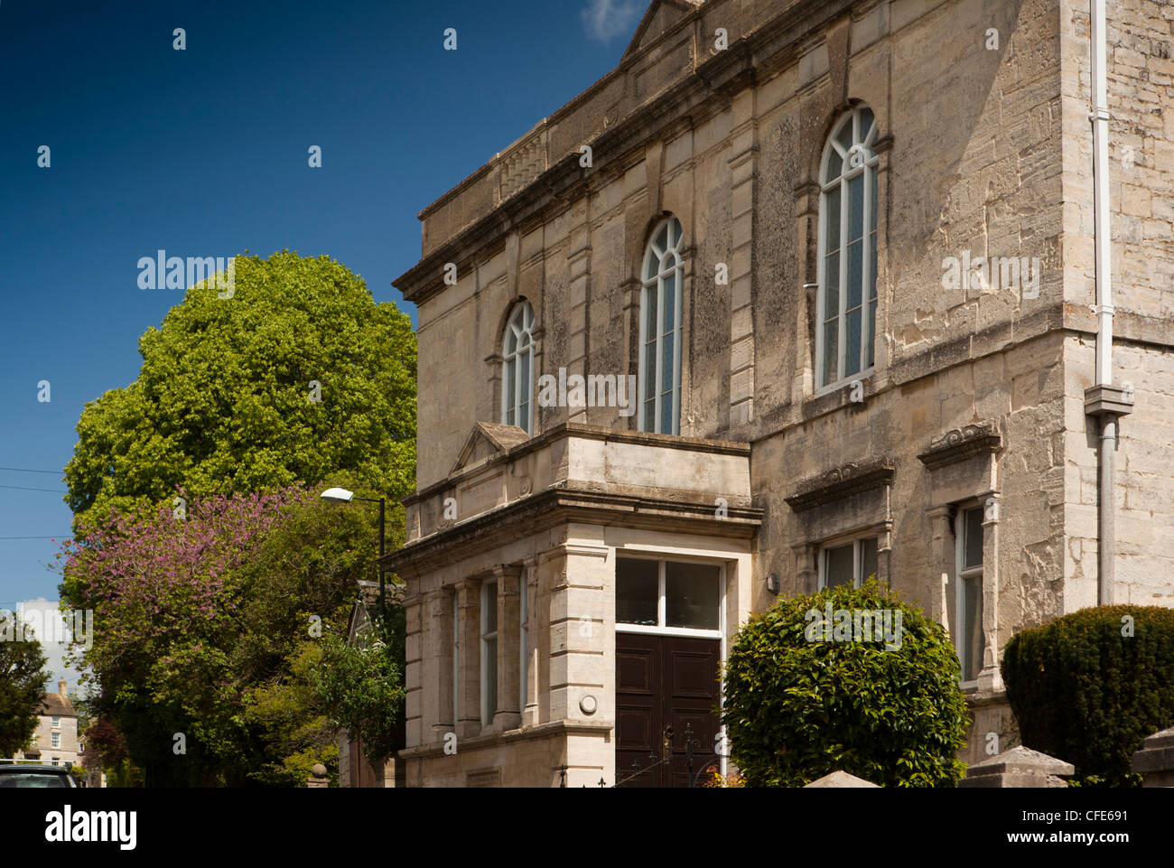 Regno Unito, Gloucestershire, Stroud, Painswick, Gloucester Road vecchia cappella Foto Stock