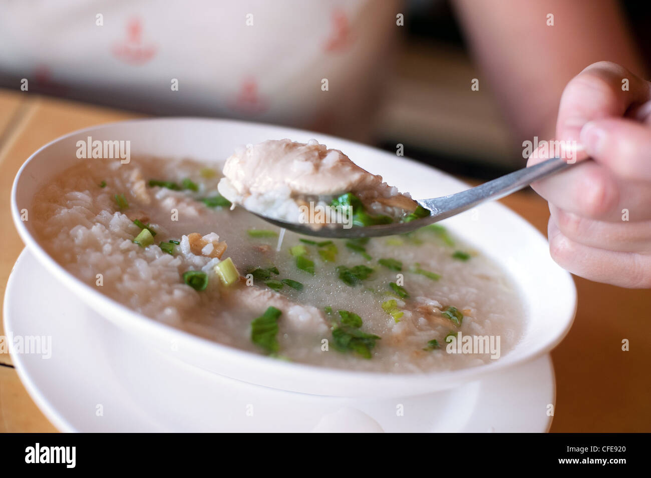 Thai zuppa di pollo Foto Stock