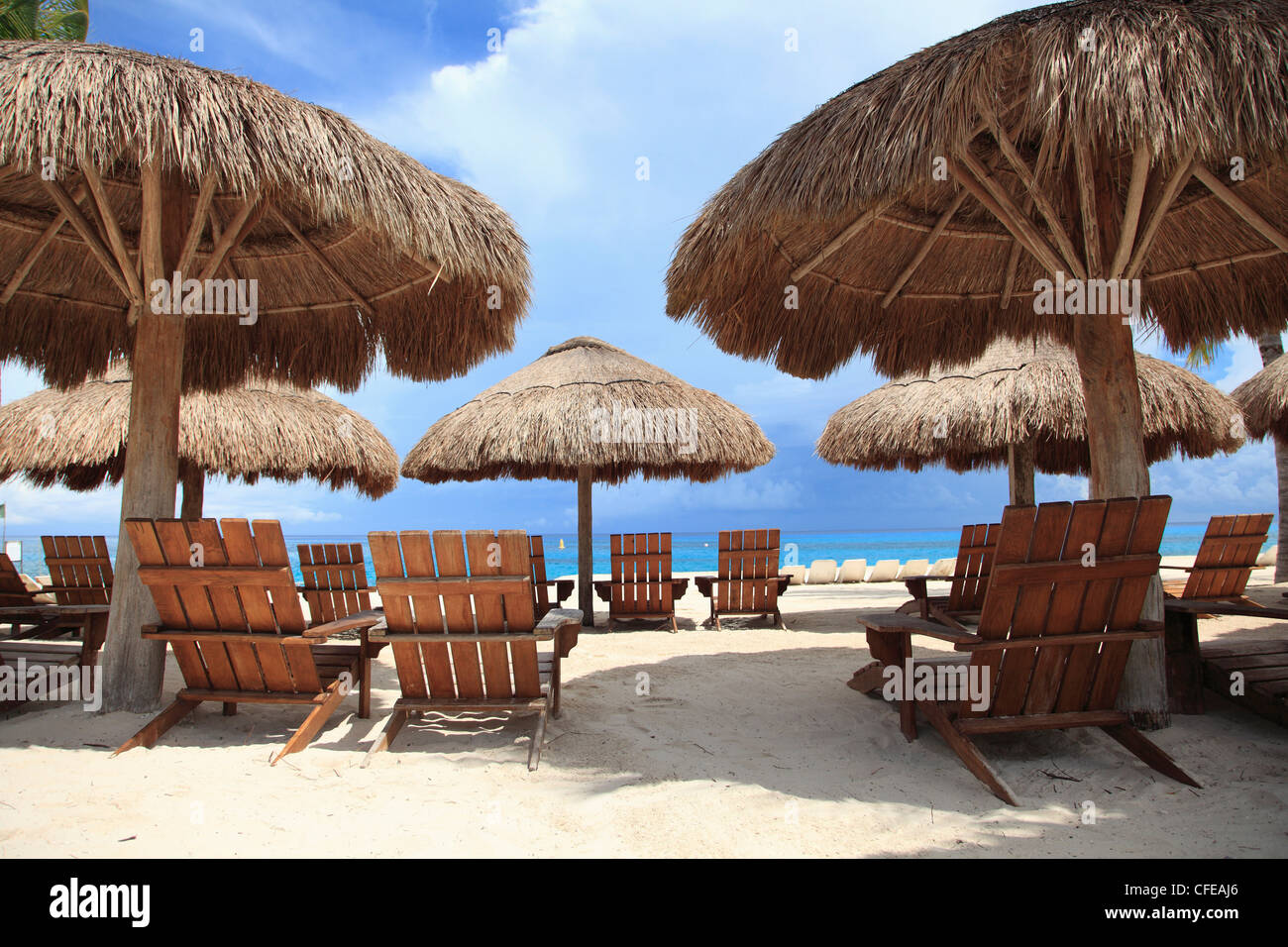 Spiaggia, Chankanaab National Park, Isola di Cozumel, Isla de Cozumel, Quintana Roo, Messico, Caraibi Foto Stock