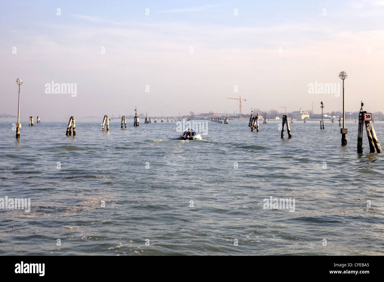 Laguna di Venezia, Murano, Venezia, Veneto, Italia Foto Stock