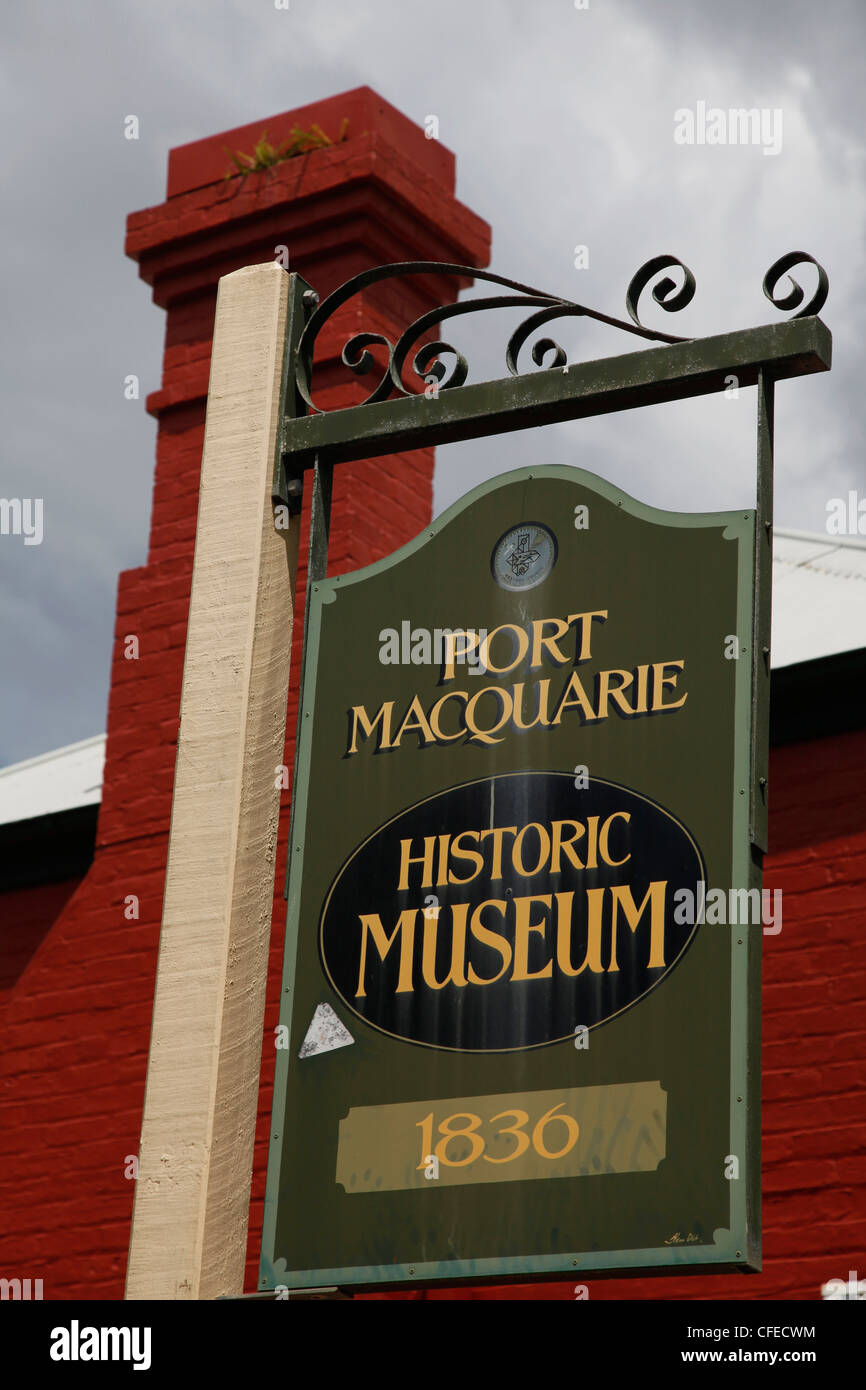 Il museo storico della ex colonia penale di Port Macquaire nel Nuovo Galles del Sud, Australia Foto Stock