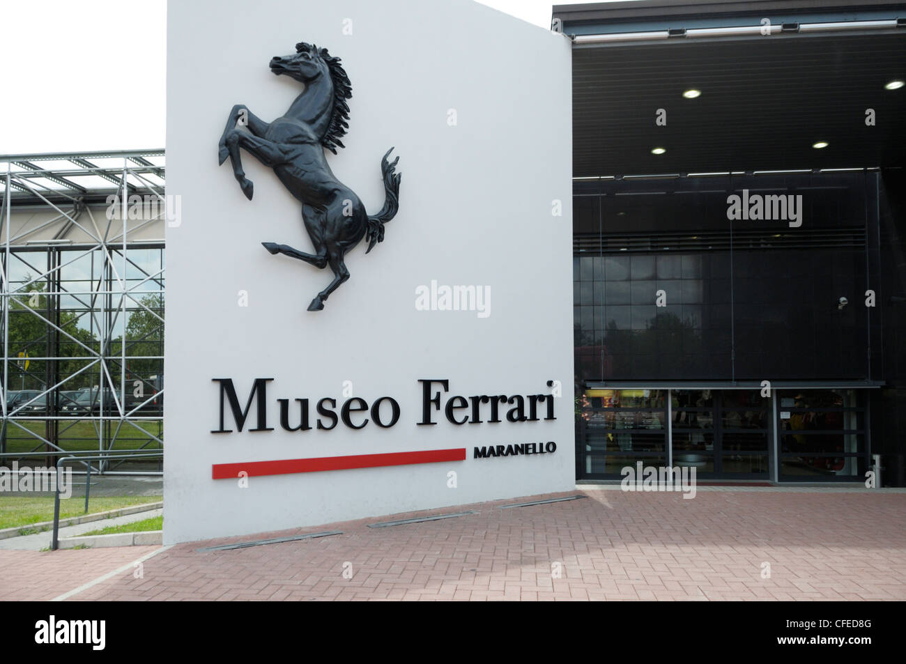 Museo Ferrari ingresso, Maranello Italia Foto Stock