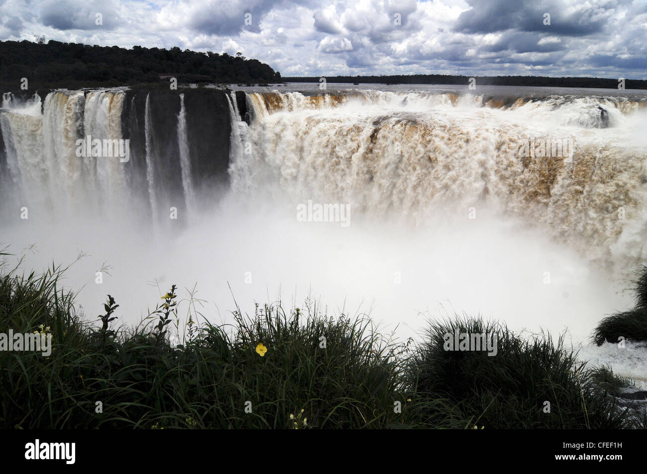 Cascate di Iguazu. Gola del Diavolo. Misiones, Argentina Foto Stock