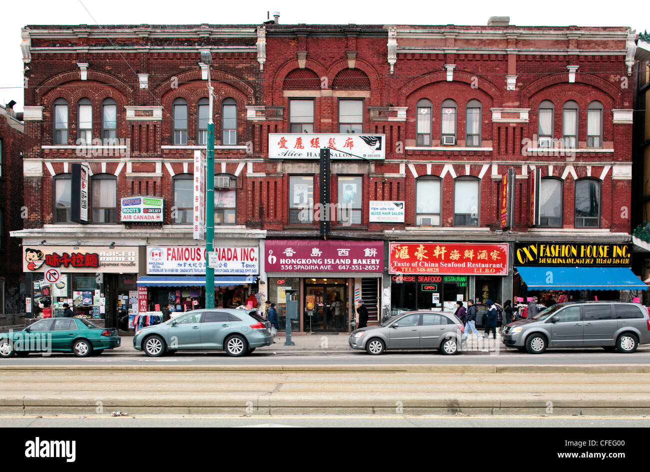 Toronto Chinatown, Spadina Avenue Foto Stock