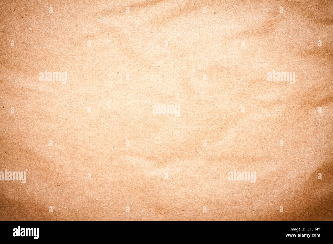 La vecchia carta marrone texture di sfondo Foto Stock
