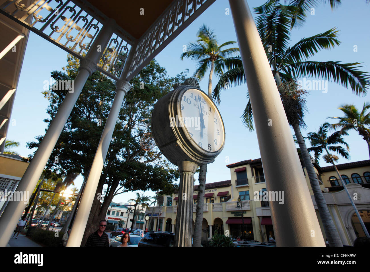 Quinta Avenue, Naples, Florida Foto Stock