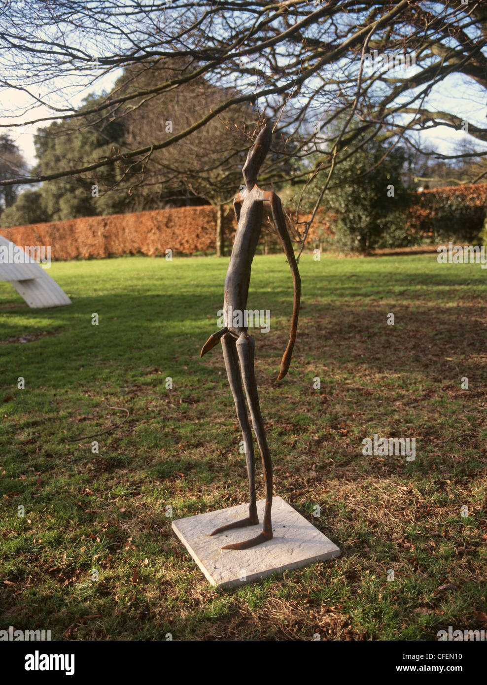 Roche Corte Wilts Giardino Arte Scultura Anthony Gormley Foto Stock