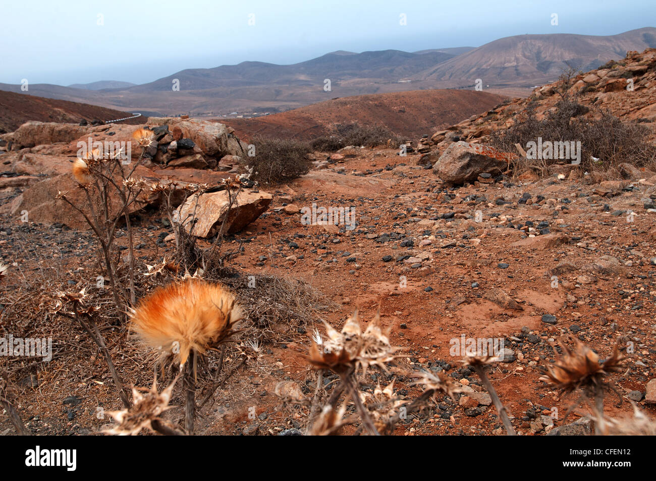 Fuerteventura betencuria parco nazionale di paesaggi sorprendenti Foto Stock