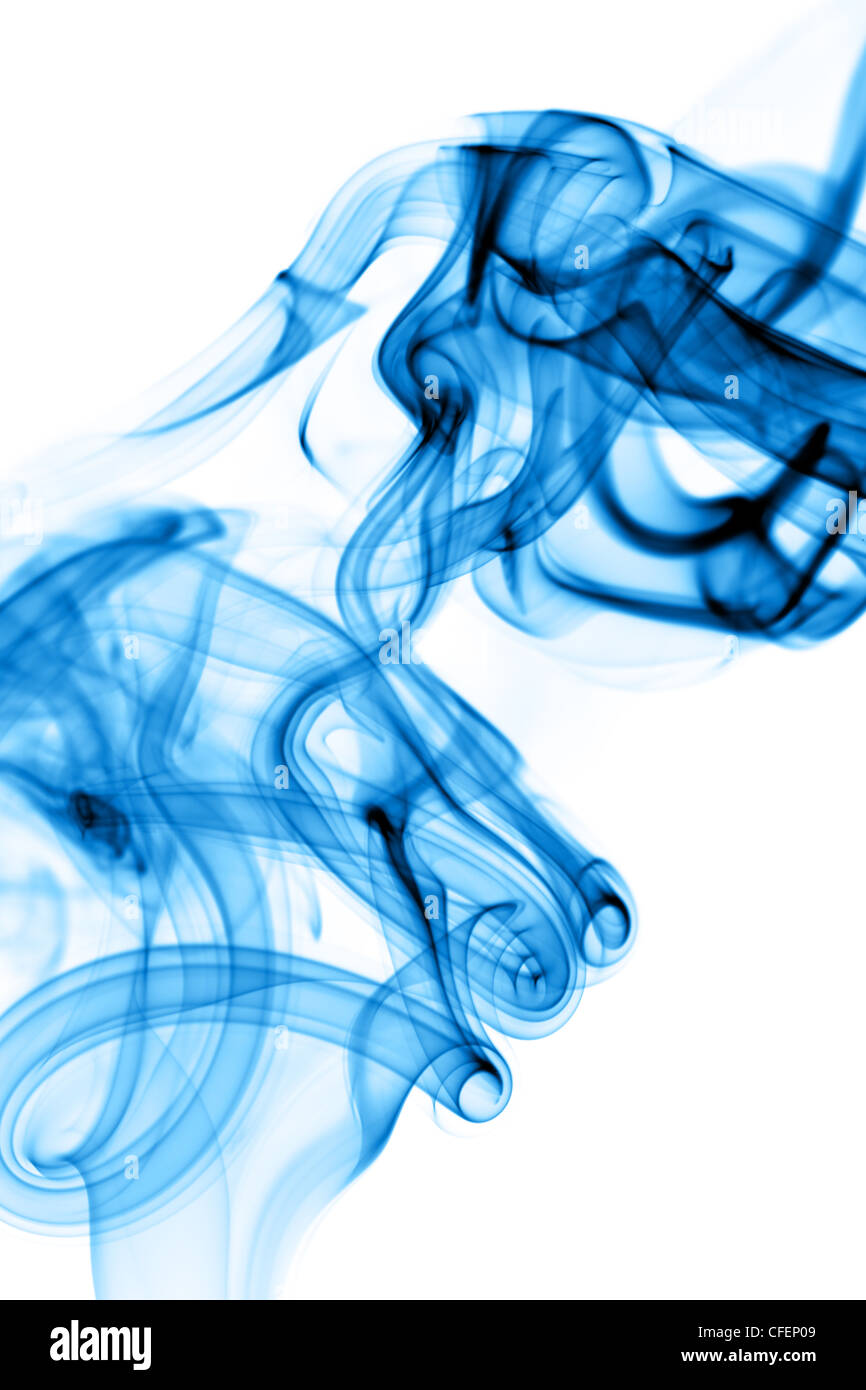 Fumo blu, può essere utilizzato come sfondo Foto Stock