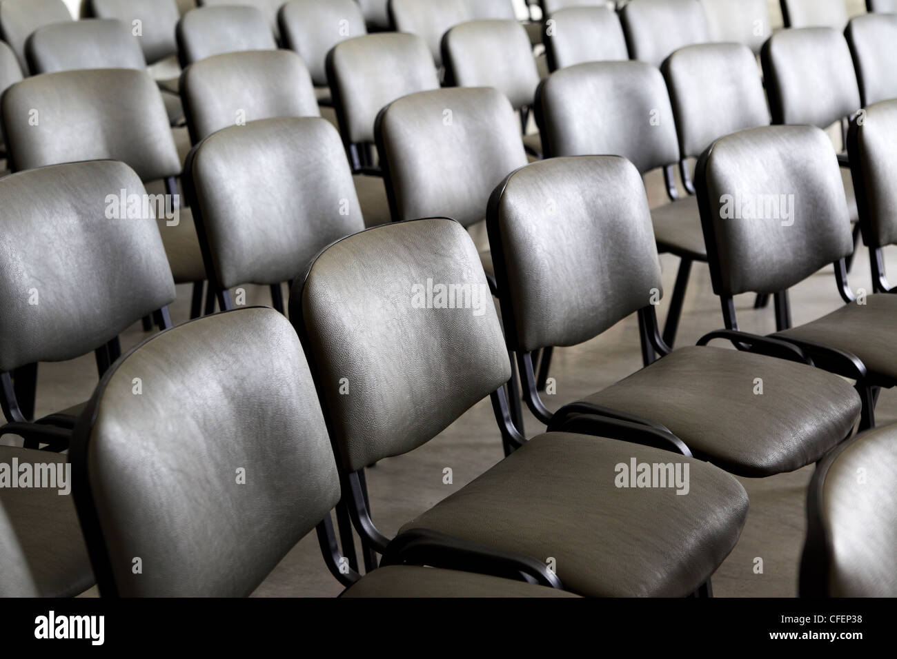 Posti a sedere in un file Foto Stock