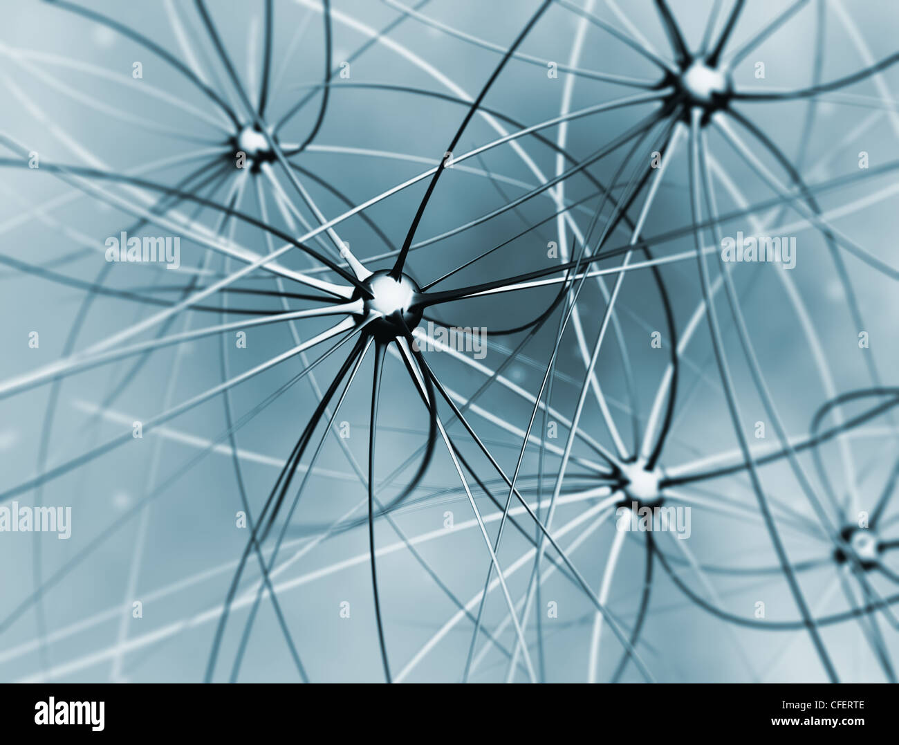 Le cellule cerebrali grandi neuroni di risoluzione Foto Stock