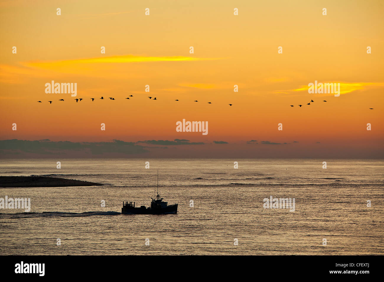 La pesca commerciale, barca Chatham, Cape Cod, MA, Stati Uniti d'America Foto Stock