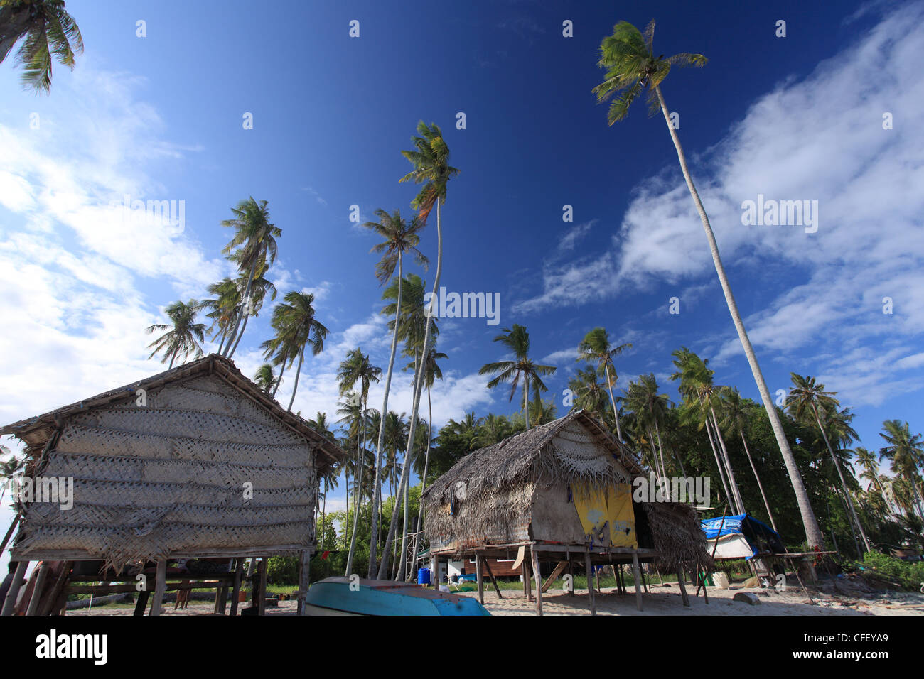Interesse Umano del mare Bajau tribù di Semporna, Sabah Foto Stock