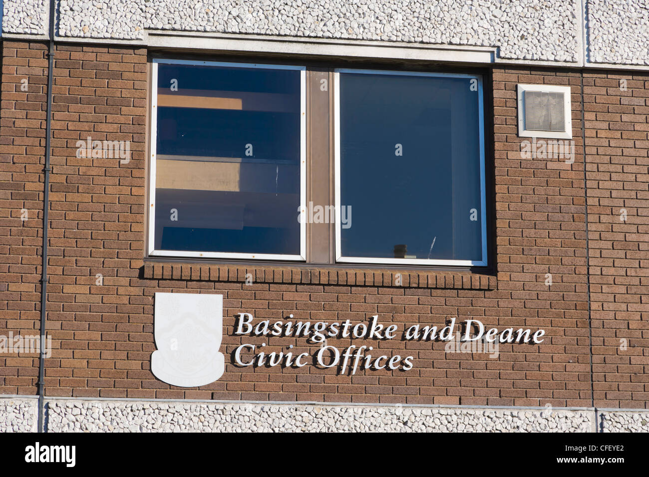 Basingstoke e Deane Civic Offices, Basingstoke, Hampshire, Inghilterra, Regno Unito Foto Stock