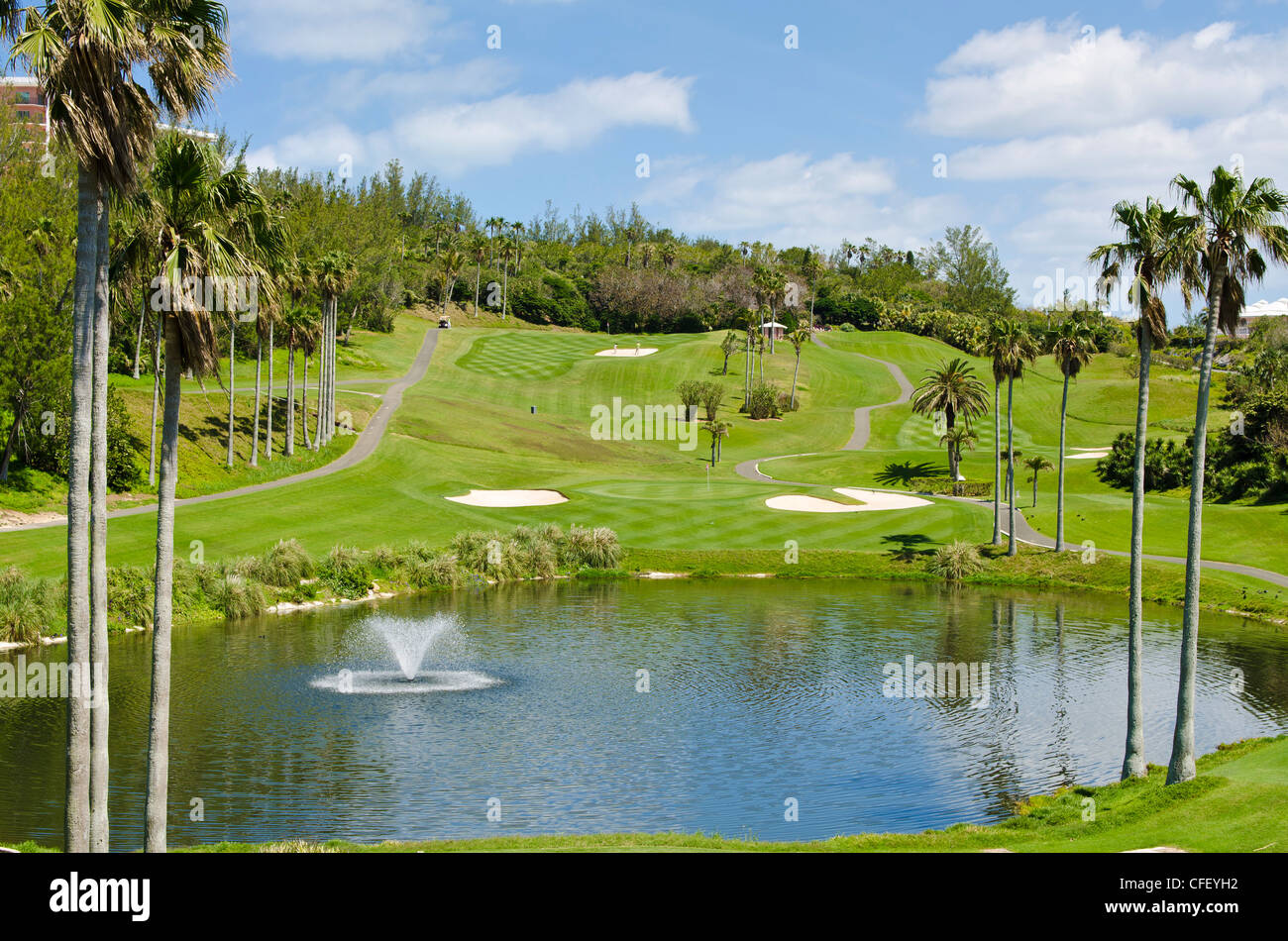 Fairmont Southampton Hotel e Golf Club, Bermuda, America Centrale Foto Stock