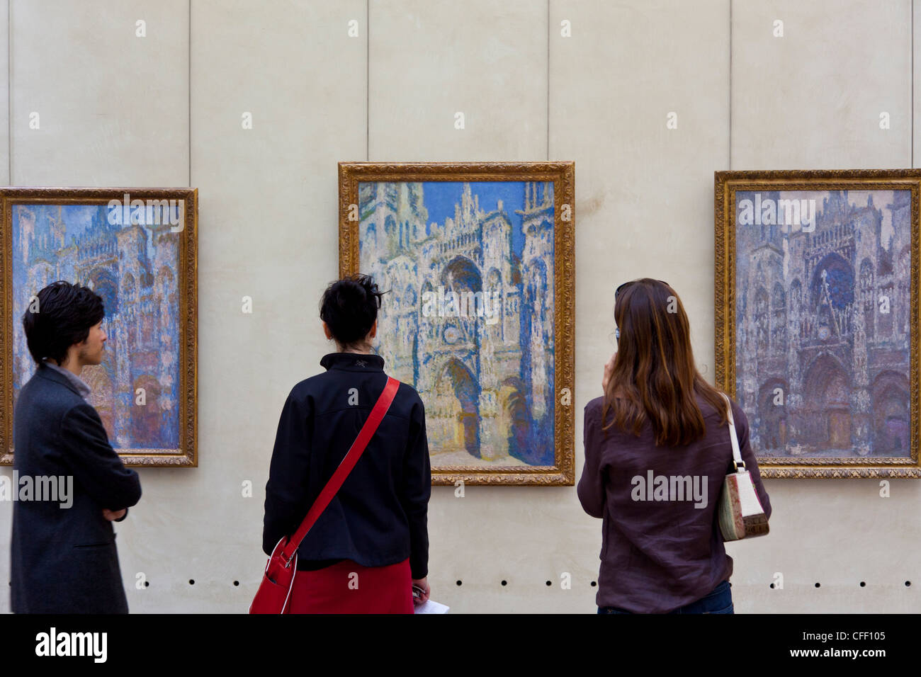 I visitatori al Musee d'Orsay, Parigi, Francia, Europa Foto Stock