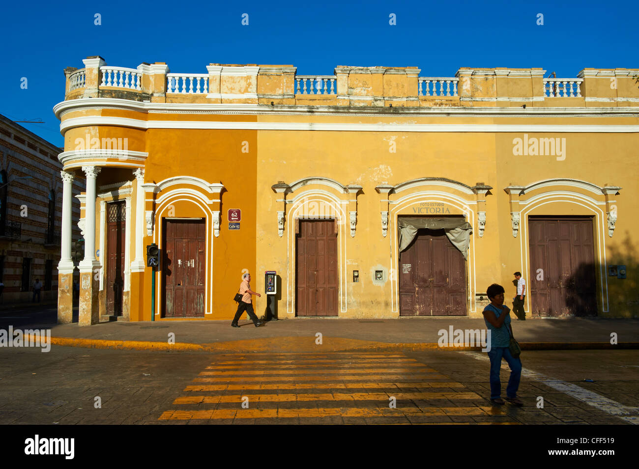 Piazza Indipendenza, Merida, la capitale di stato dello Yucatan, Messico Foto Stock