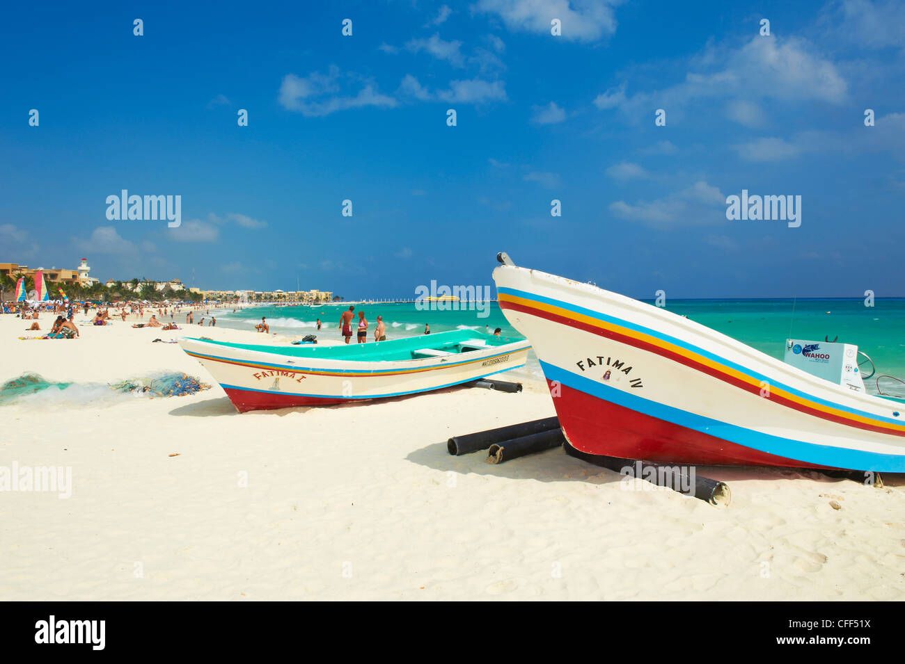 Spiaggia Playa del Carmen, Quintana Roo stato, Messico, Foto Stock