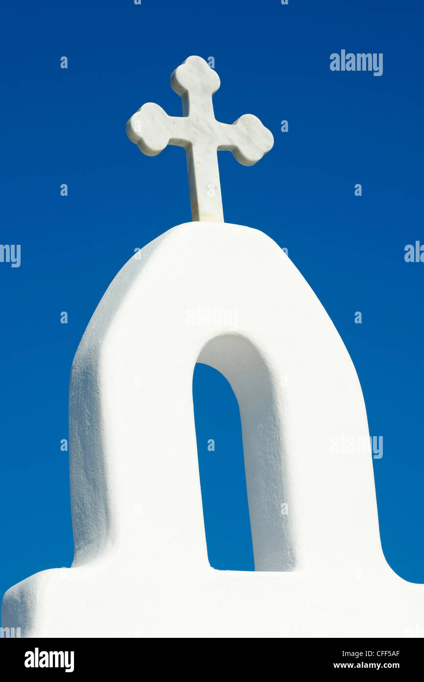 Agios Sostis cappella, Panormos Bay, Mykonos isola, Cicladi, isole greche, Grecia, Europa Foto Stock