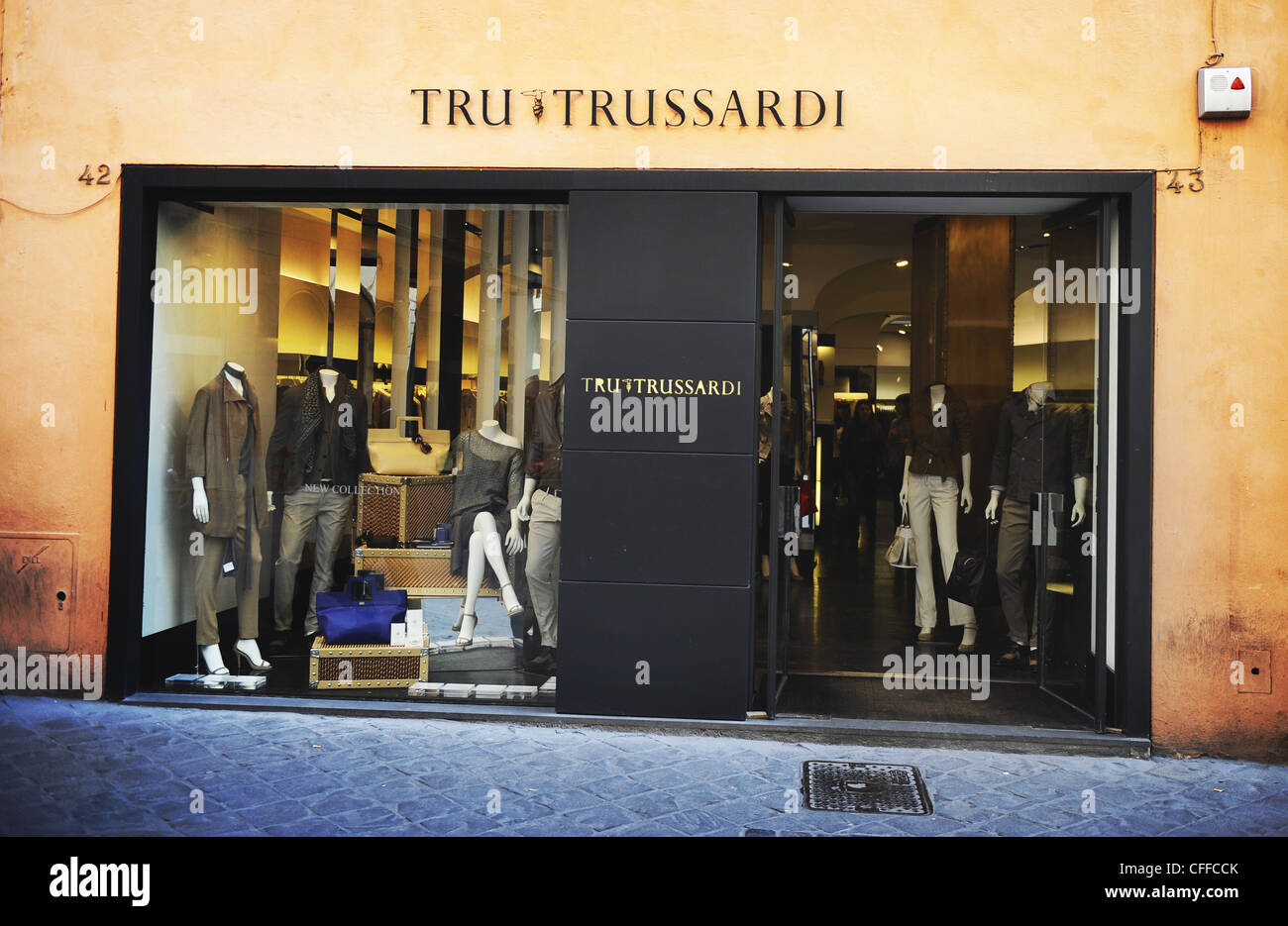 Trussardi negozio di via dei Condotti, Roma Foto Stock