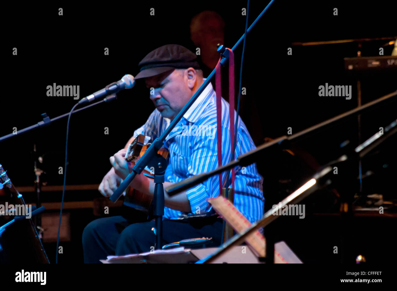 Giocatore di chitarra Foto Stock