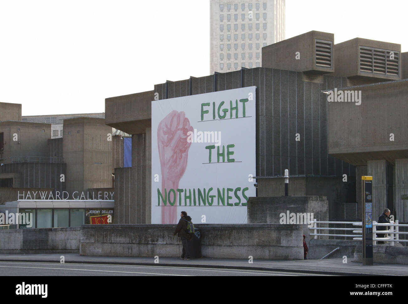La lotta contro il nulla presso la Hayward Gallery. Southbank, Belvedere Road, London, England, Regno Unito Foto Stock