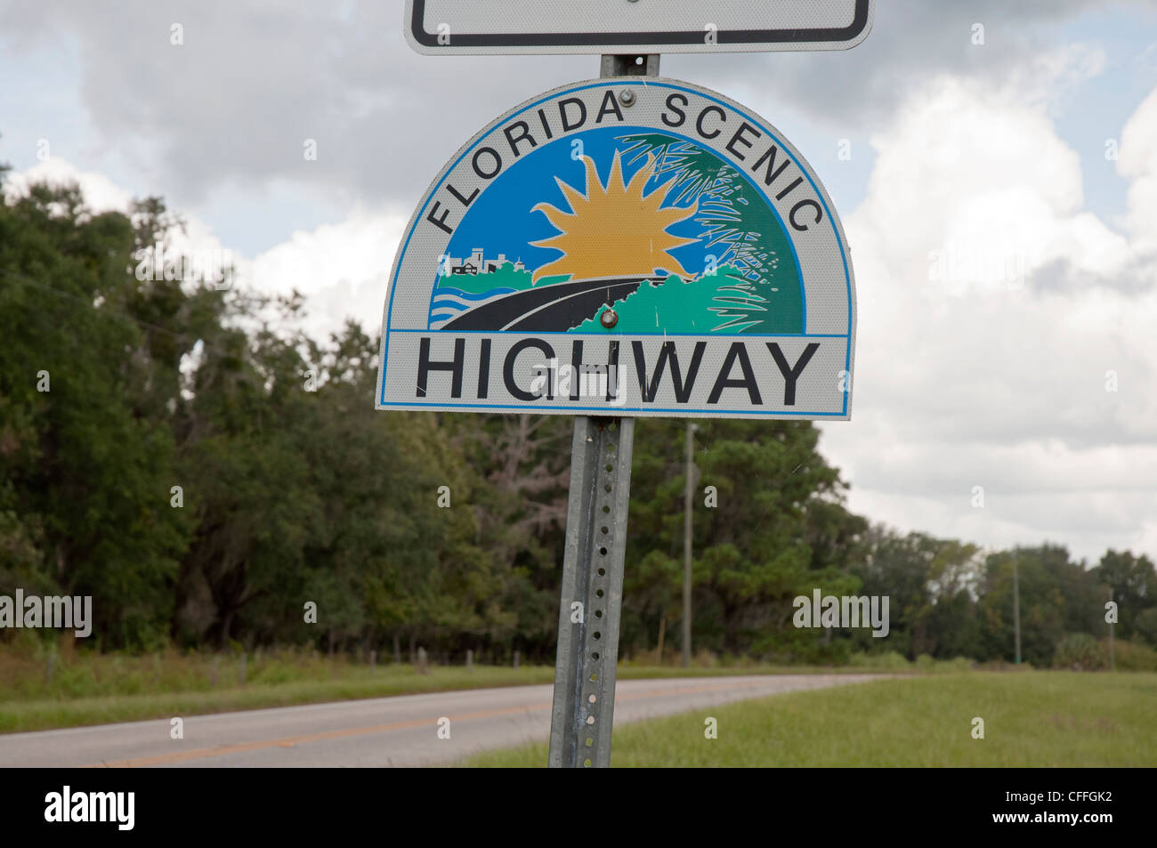 Evinston Florida strada panoramica denominazione sign Foto Stock