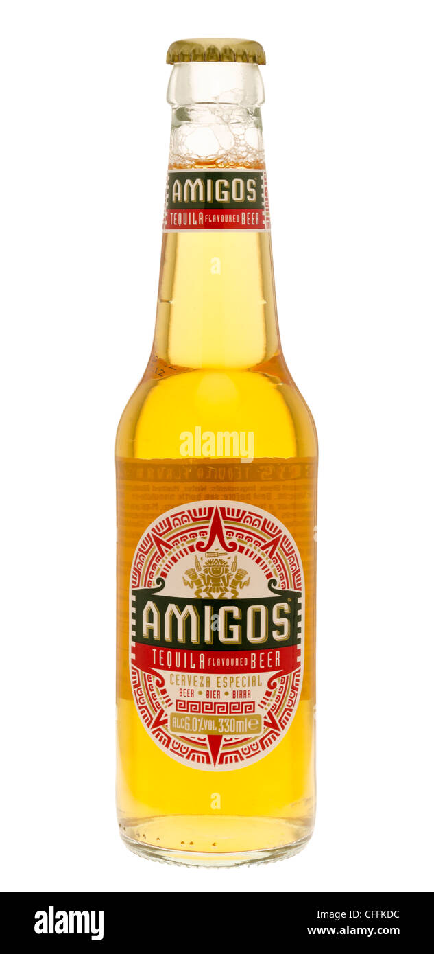 Bottiglia di Amigos Tequila birra. Foto Stock