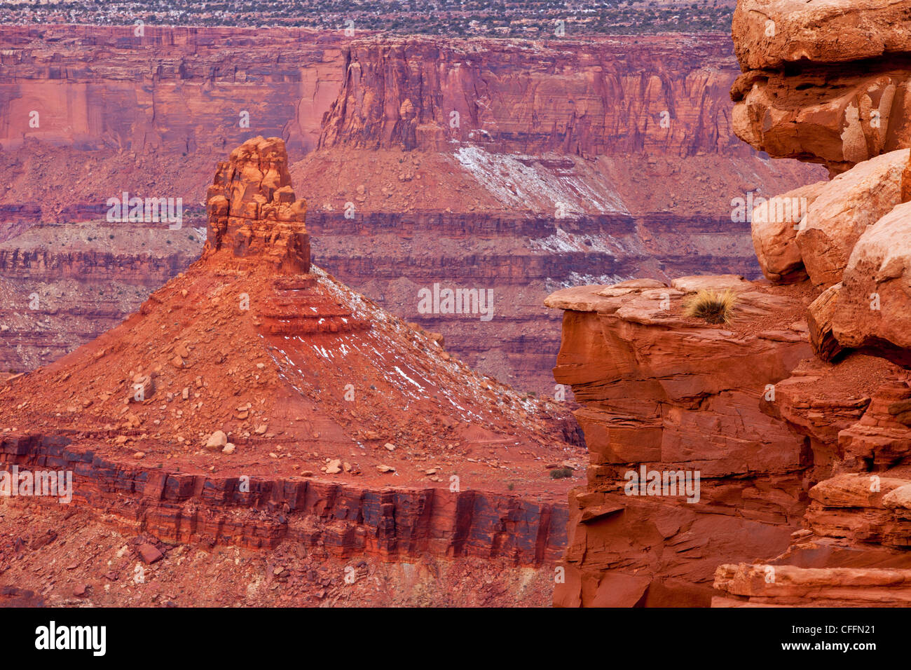 Le formazioni rocciose a Dead Horse Point State Park, Moab Utah, Stati Uniti d'America Foto Stock