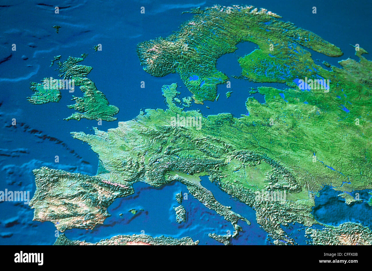 Europa mappa rilievo immagini e fotografie stock ad alta risoluzione ...