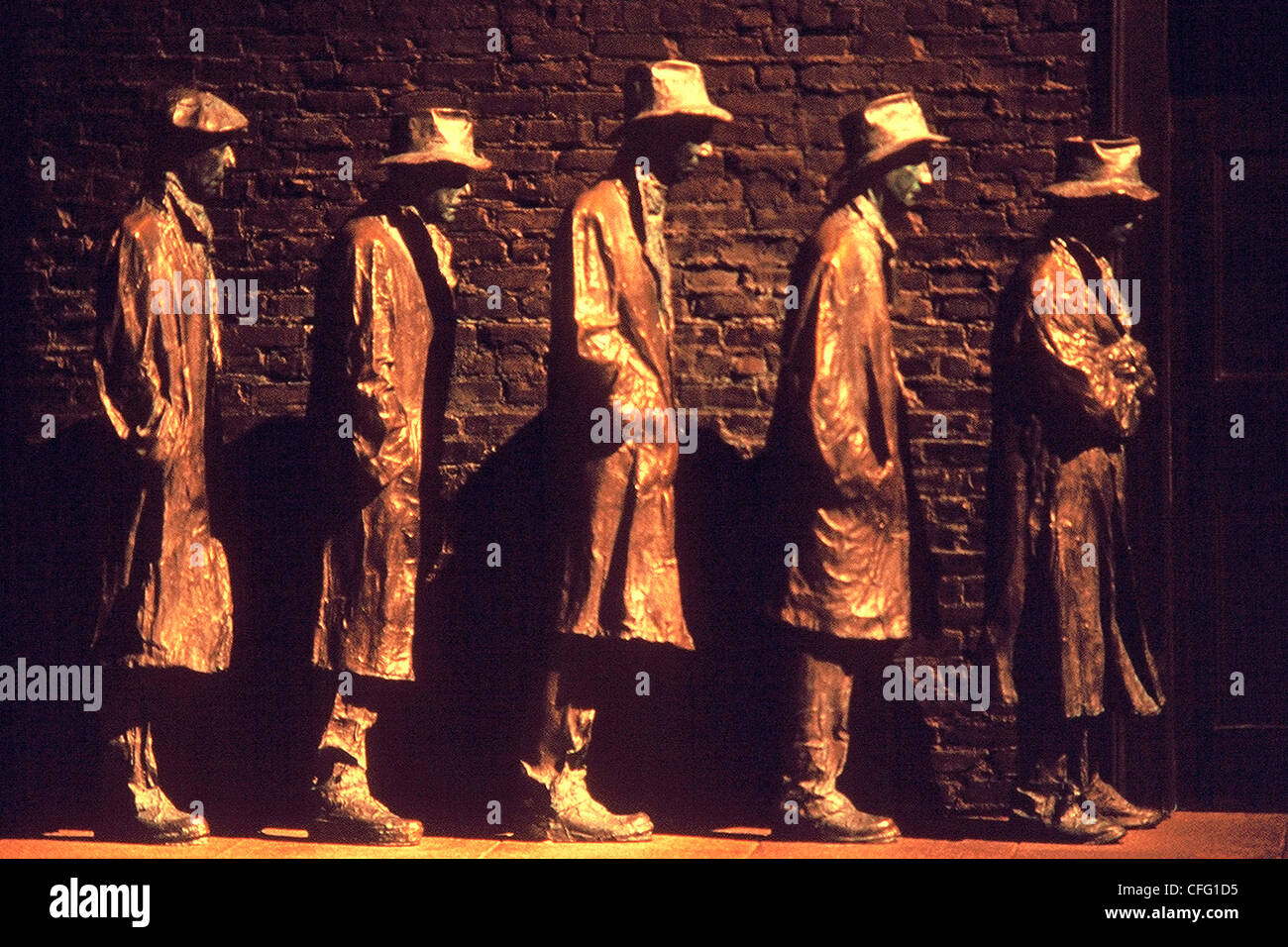 Livello di sussistenza da George Segal - seconda sala termine F D R Memorial Washington DC Foto Stock