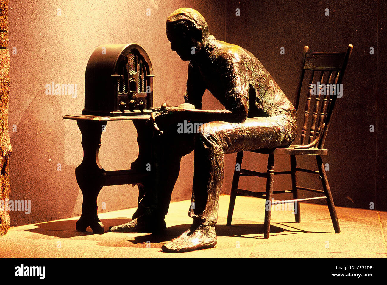 Il Fireside Chat da George Segal - seconda sala termine F D R Memorial Washington DC Foto Stock