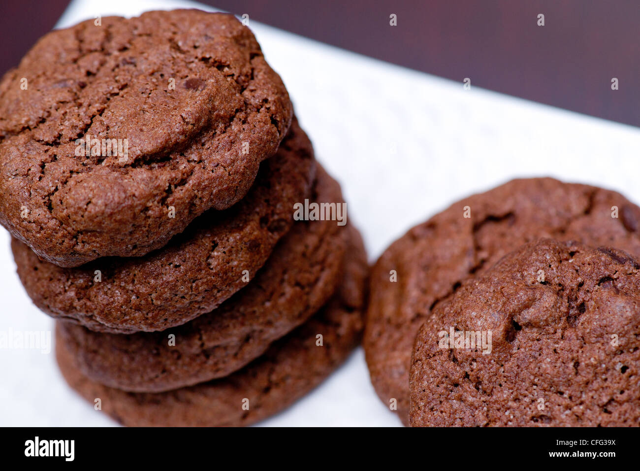 Biscotti al cioccolato Foto Stock