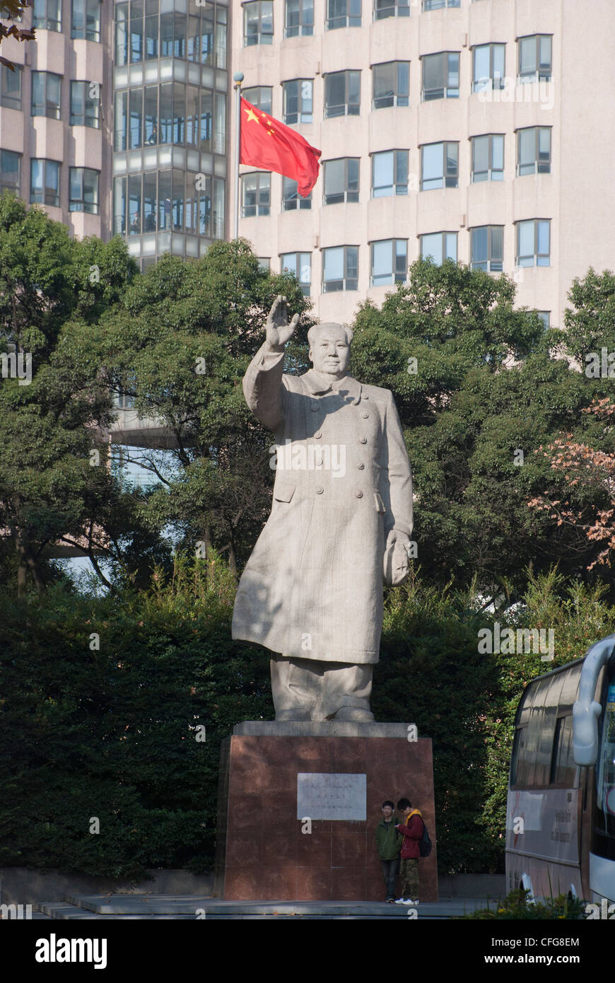 Statua del Presidente Mao Foto Stock