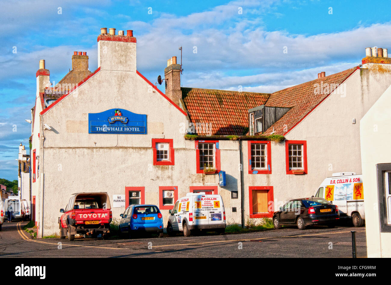 Eyemouth Scozia la balena hotel Foto Stock