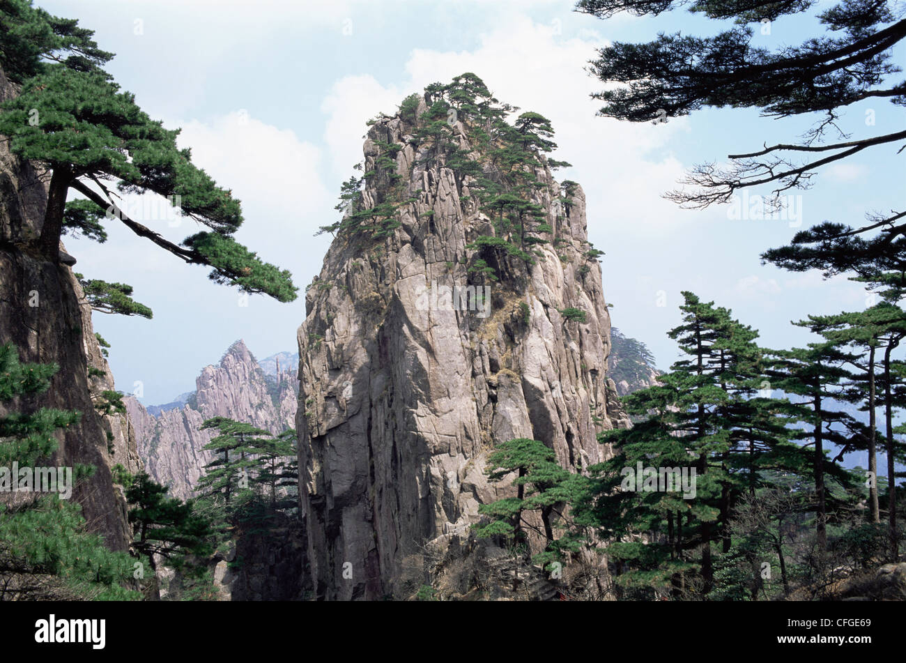 Cina, provincia di Anhui, Huangshan, Beihai Scenic Area, paesaggi cinesi Foto Stock
