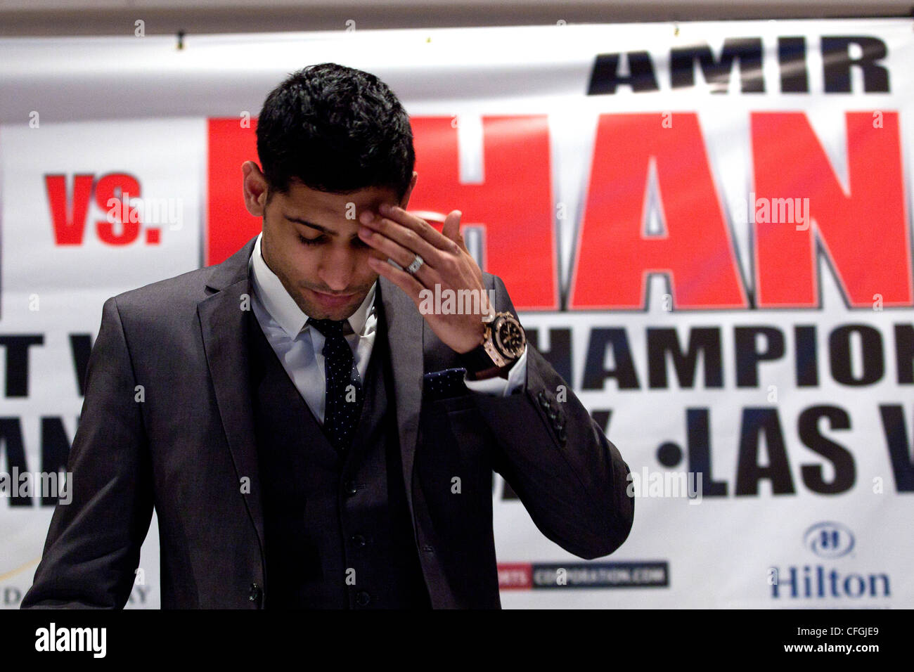 British boxer Amir Khan Foto Stock
