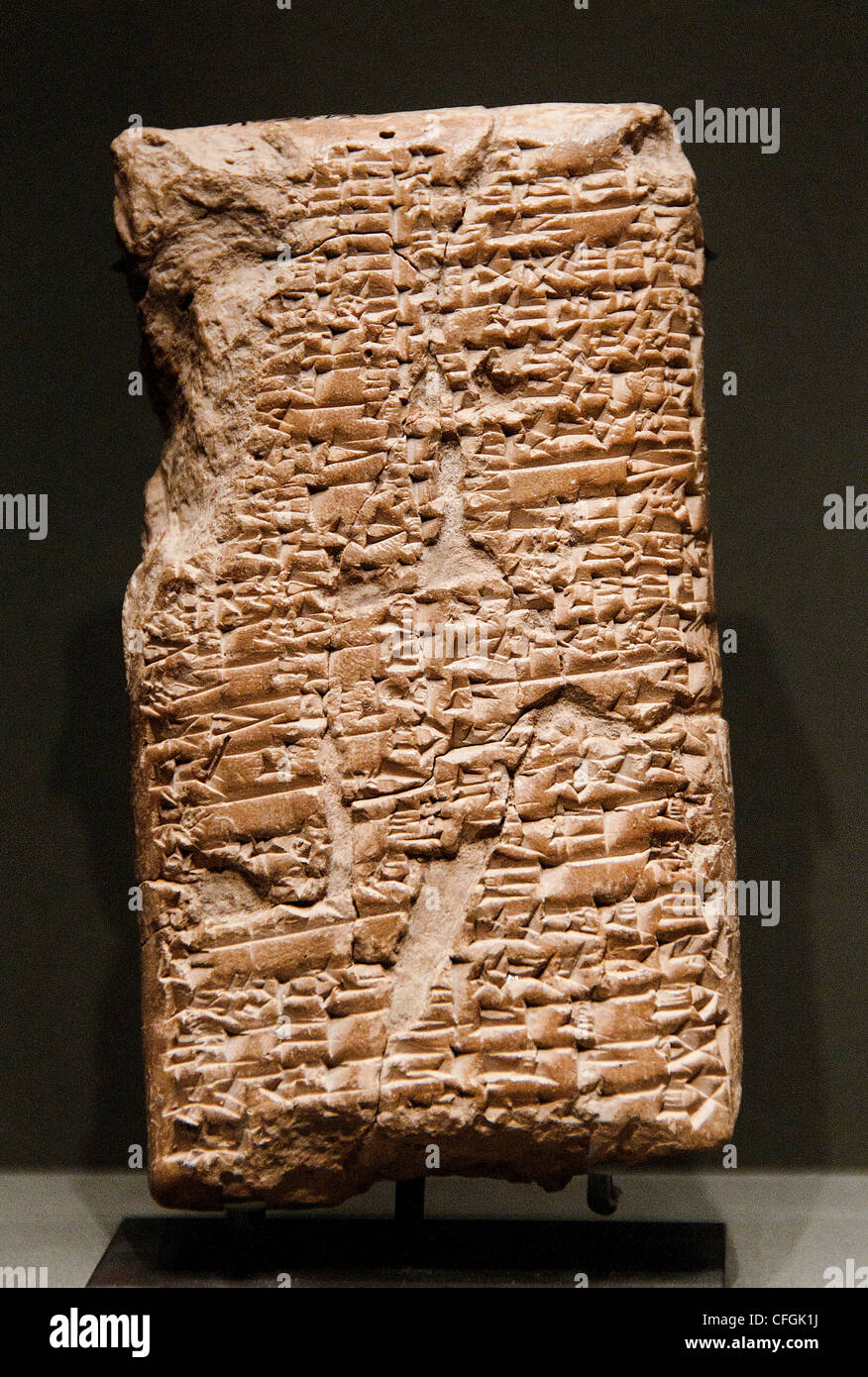 Codice di leggi Ishtar di Isin scritto in sumerico dinastia Lipit Isin regnare Lipit Ishtar 12 C BC Mesopotamia clay tablet Foto Stock