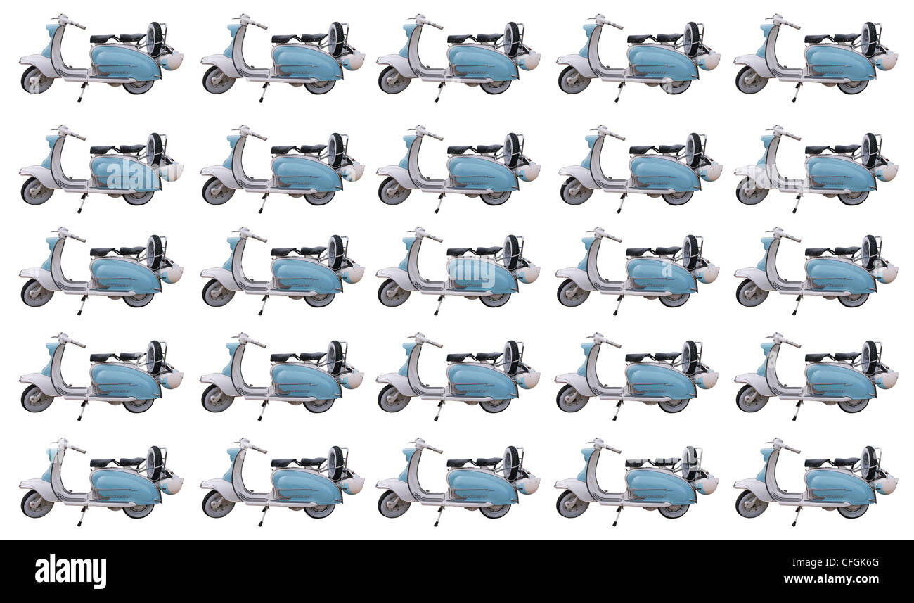 Lambretta Abstract Background. Foto Stock