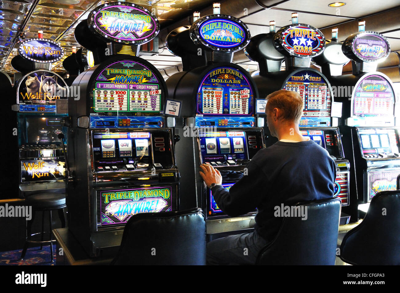 La nave di crociera casino Foto Stock