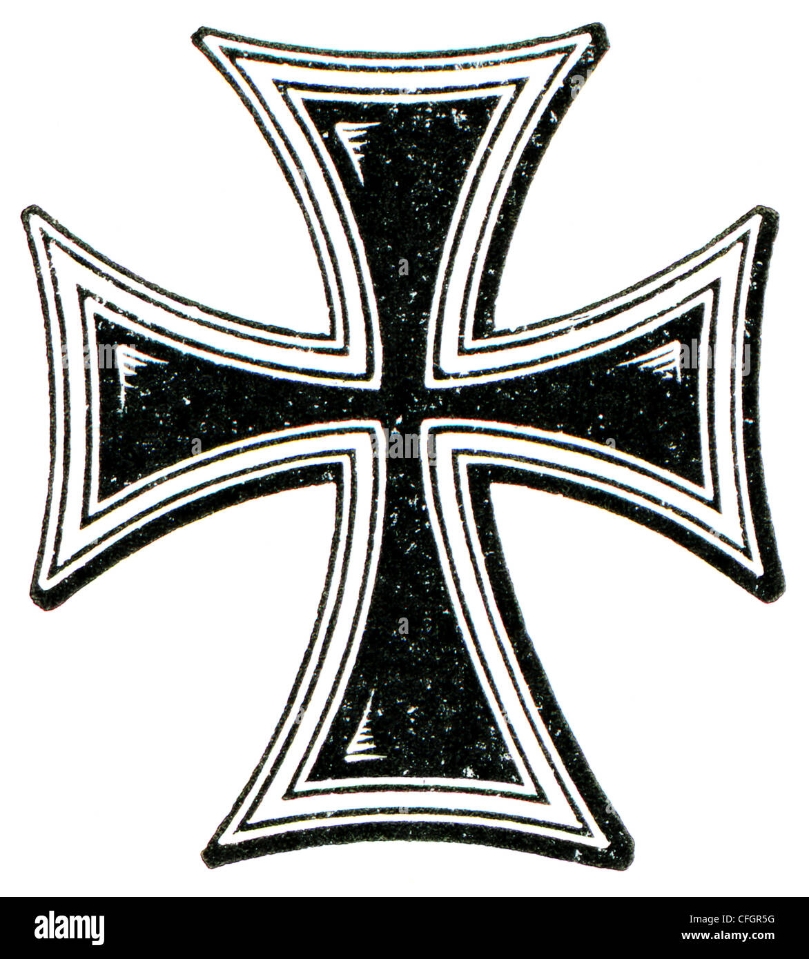Una croce dell' Ordine Teutonico. La Chiesa cattolica romana. Foto Stock
