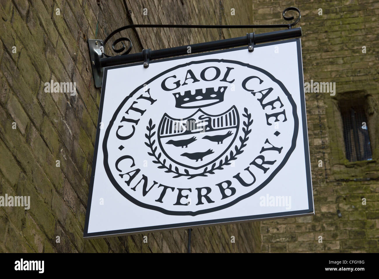 City Gaol Cafe Westgate Towers Canterbury Kent REGNO UNITO Foto Stock